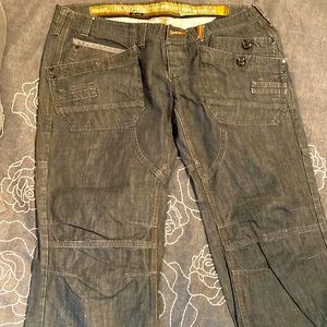 Baggy jeans by River Island. Goth/Skater slouch style